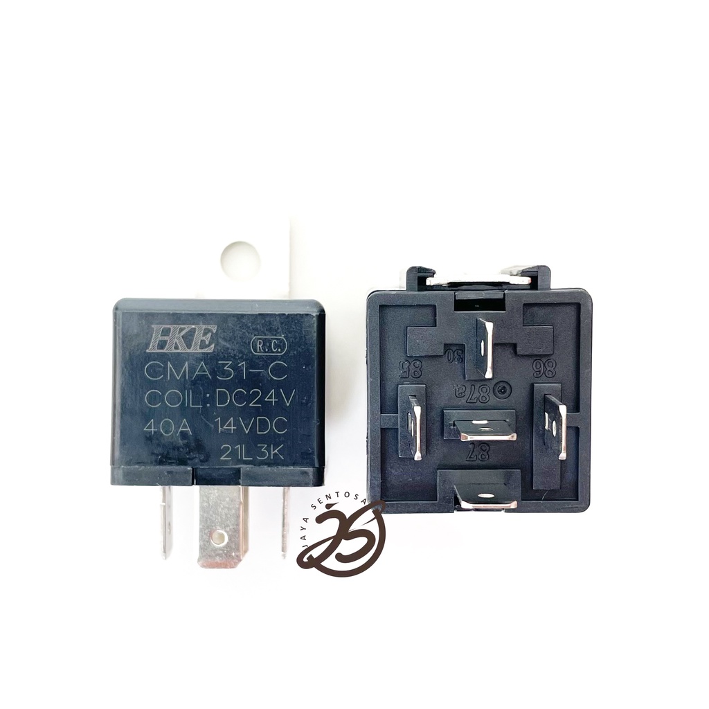 RELAY MOBIL 24V 5PIN (1BUAH) CMA31-C 40A RELAY MOBIL 24V 5 KAKI HKE ASLI RELAY TRUK