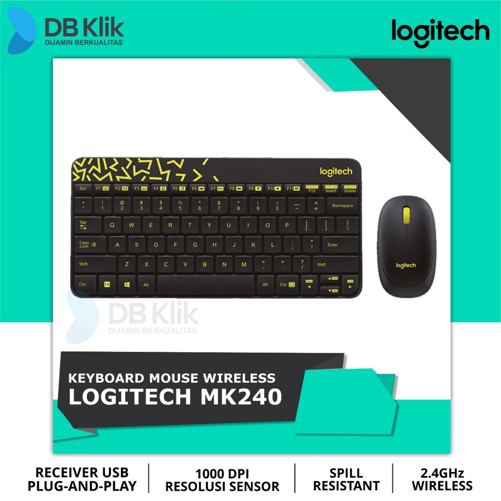 Keyboard Mouse Combo Logitech MK240