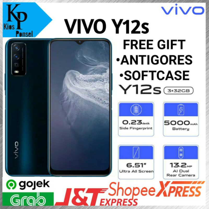 Vivo Y12s 3 32gb Garansi Resmi Vivo 1 Tahun Shopee Indonesia