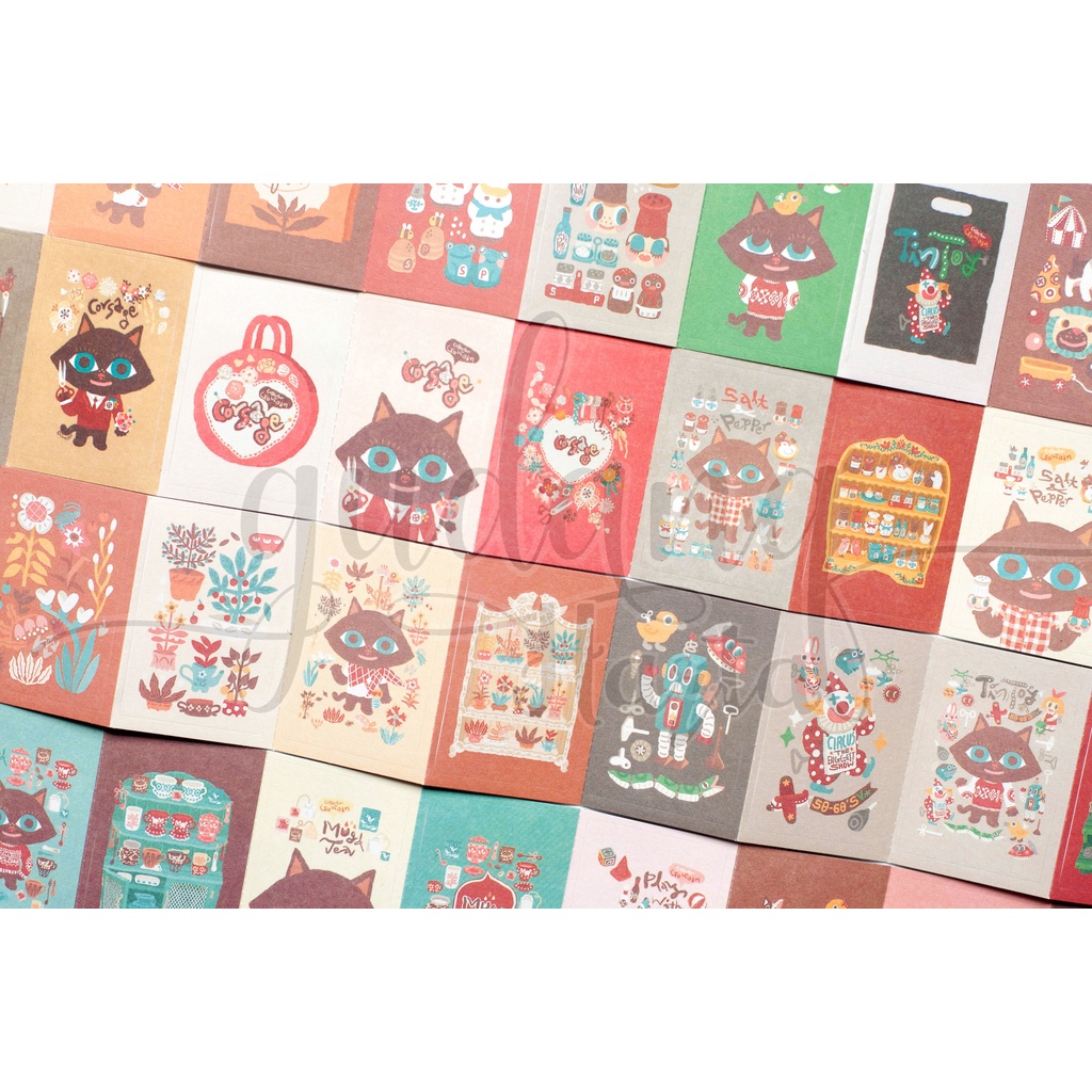 

Stiker Kucing Mata Biru Sticker Blue Eye Cat Unik DIY Scrapbook GH 303317