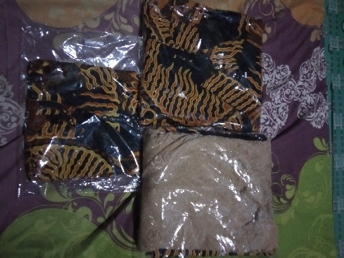 Batik Couple 2595 Brokat Couple Brukat Modern Batik Keluarga Batik Modern - Bs059 Couple Kartika