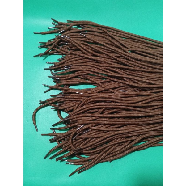 Tali sepatu coklat bulat