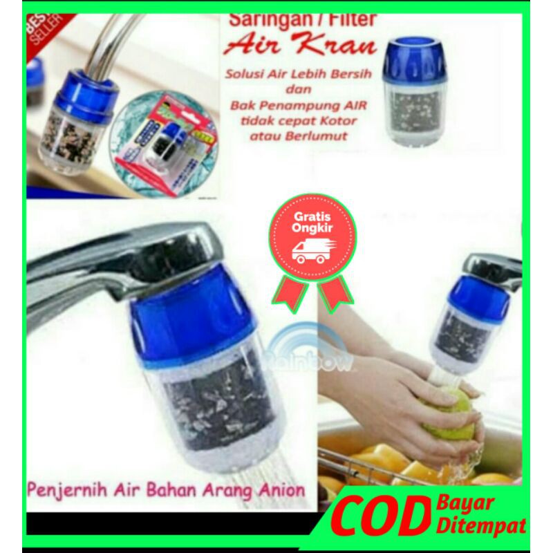Water Purifier Filter Kran Arang Penyaring Kran Wastafel Wastafle Water Filter