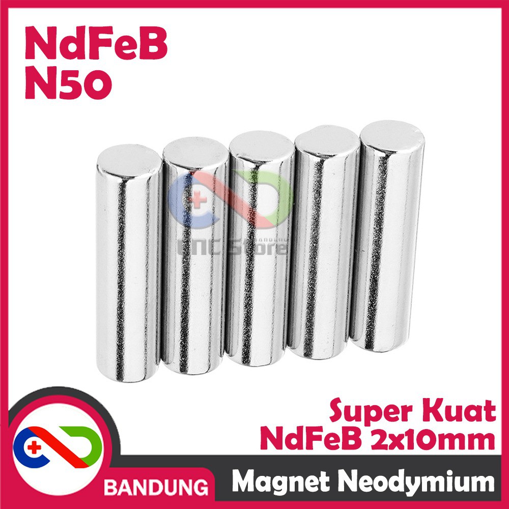 MAGNET NEODYMIUM NDFEB BULAT PERMANEN 2X10MM