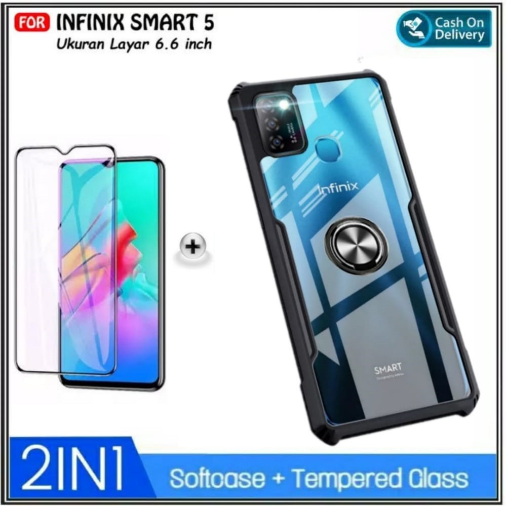 Case Infinix Smart 5 2021 Hard Soft Transparan Casing Infinix Smart 5