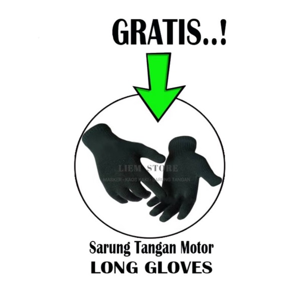 BUY 1 GET 1 FREE / MASKER NINJA  + (SARUNG TANGAN) / Masker Motor / Masker Balaclava