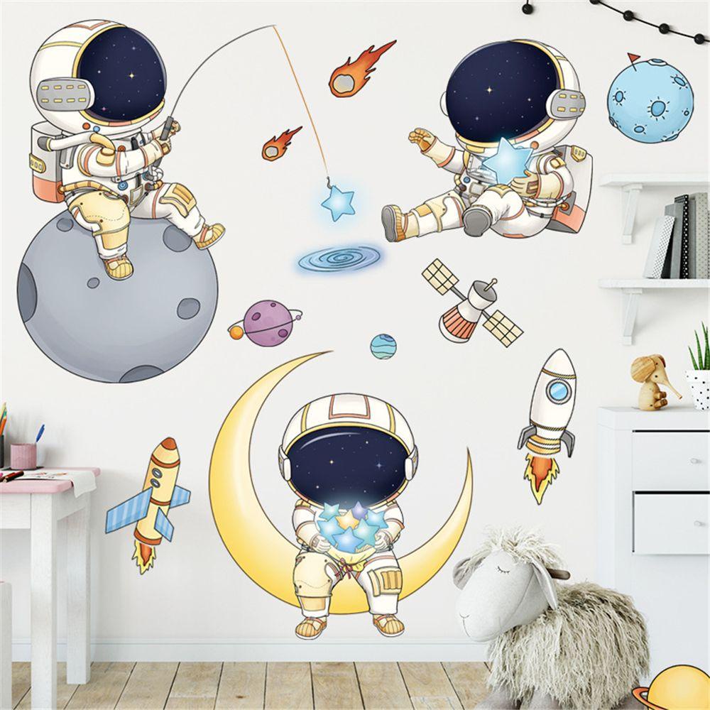 TOP Stiker Dinding Wallpaper Stiker Dekorasi Kamar Anak Planet