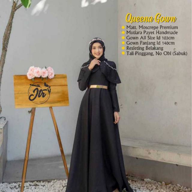 Queena gown | Gaun pesta | Gaun anak muda | Gaun orang tua | Gaun kekinian