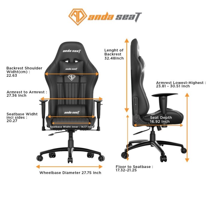 Andaseat Jungle Series Premium Gaming Chair Garansi 6 Tahun