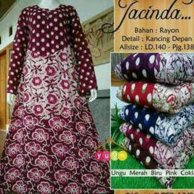 Longdress batik rayon jumbo jacinda
