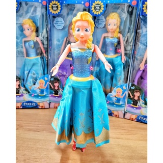Image of thu nhỏ Boneka Anna Elsa Frozen lagu lampu serta gaun berputar - elsa/boneka anna elsa frozen II #2