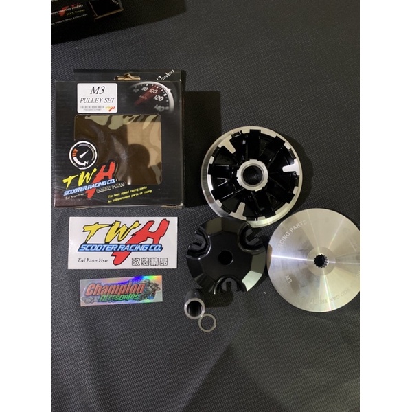 pulley set/rumah roller mio m3 TWH RACING kemiringan sudut 13.5 rumah roller kerok