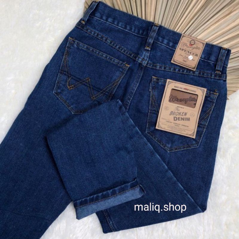 Celana Jeans Pria Standar Reguler Celana Jeans Panjang Pria Celana Jeans Cowok Basic