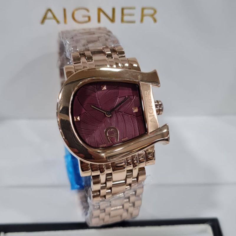 JAM TANGAN AIGNER WANITA TYPE GENUA DUE STAINLESS STEEL ORIGINAL