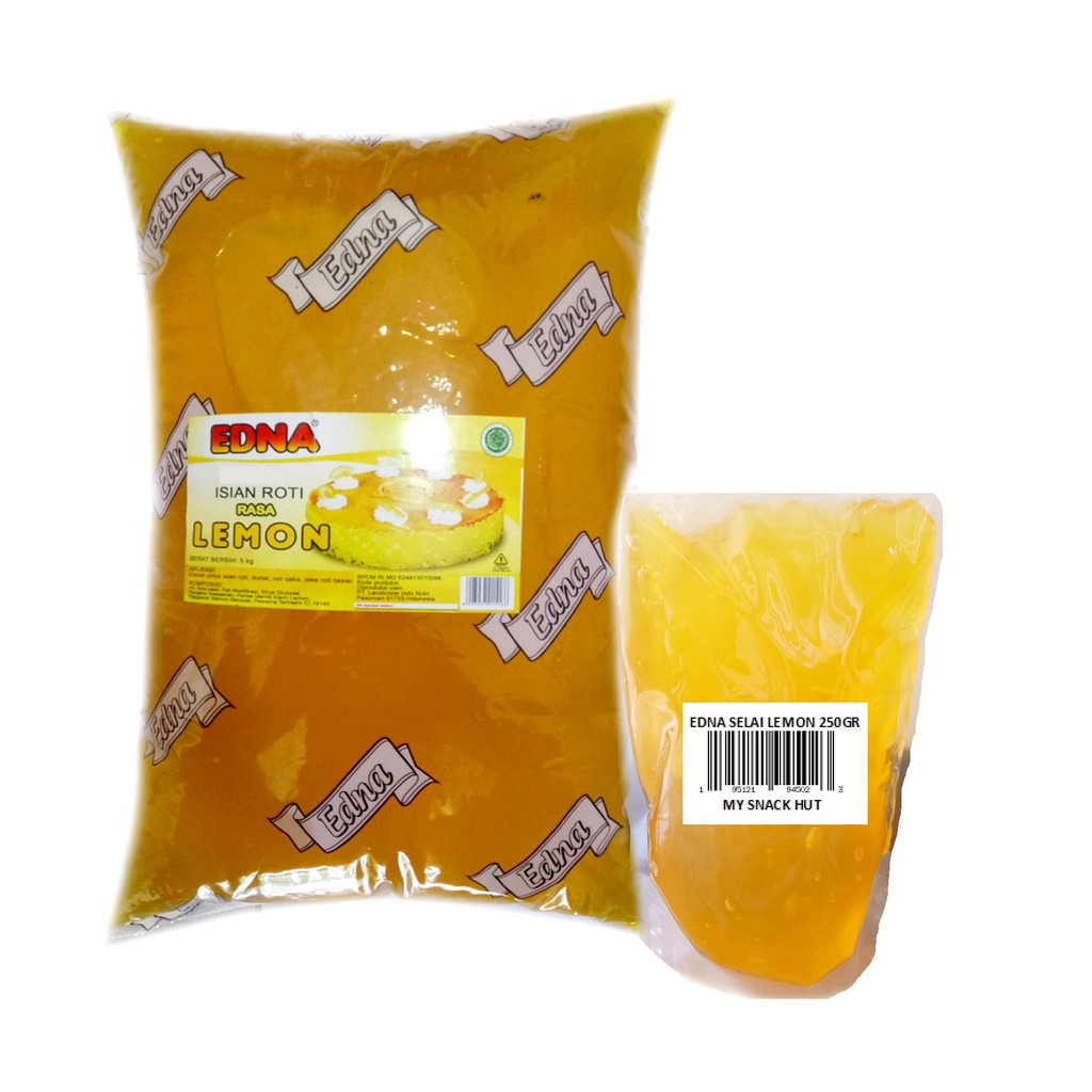 SELAI EDNA 250GR SAUS JELLY TOPPING  FILLING RASA BUAH  