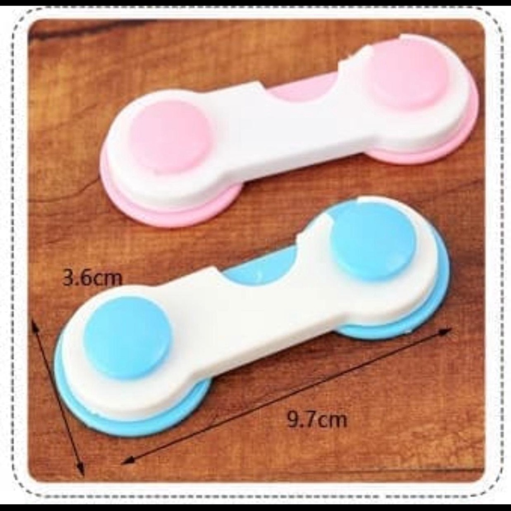Kunci Pengaman Pintu Laci Lemari Pakaian Kulkas Baby Safety Lock Pengait Pintu Lemari