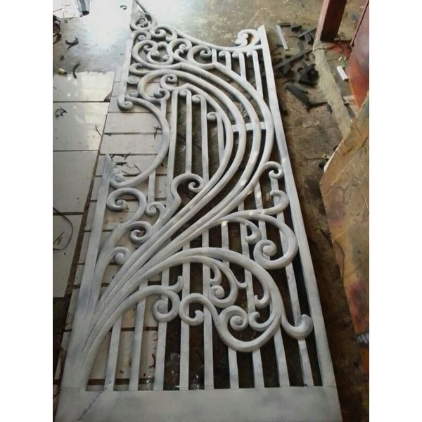 dekorasi pelaminan spon#pagar mahkota