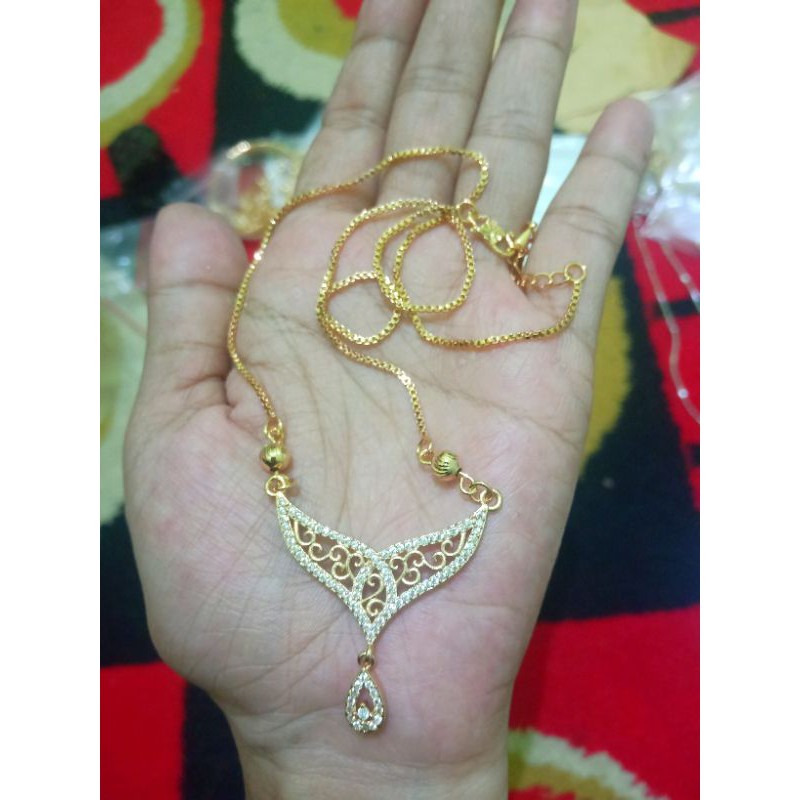 Kalung super mewah koye rumbai gold 18k