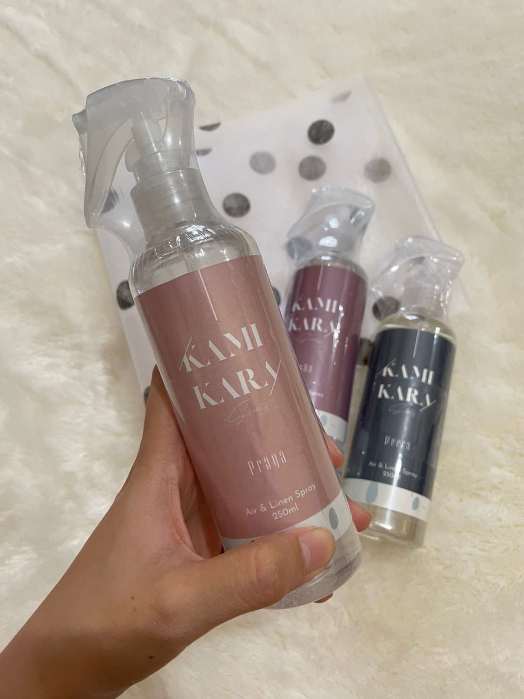 Kamikara Air & Linen Spray (pengharum Ruangan Dan Kain) Anti Bakterial 250 Ml - Bundle Set New