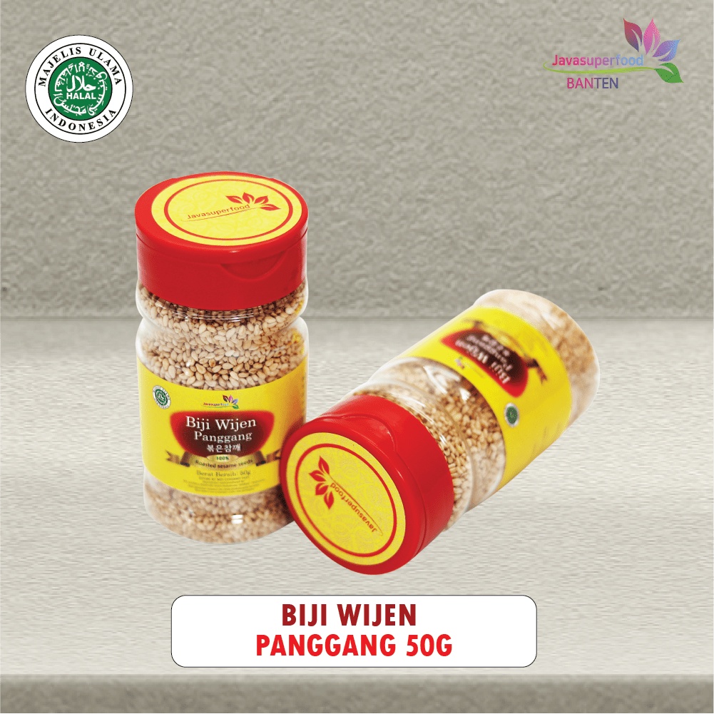 

(HALAL) BIJI WIJEN PANGGANG / ROASTED SESAME SEEDS 50 GRAM JAVA SUPER FOOD