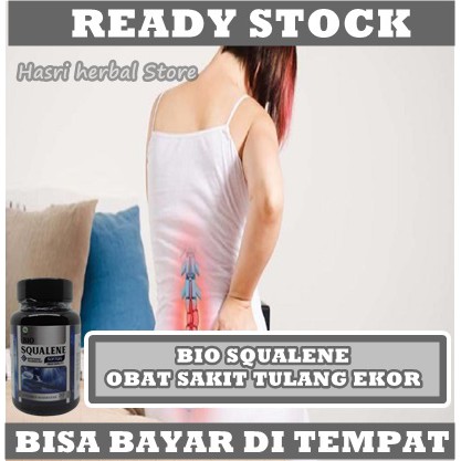 Obat Sakit Tulang Ekor, Syaraf Kejepit Tulang Ekor, Saraf Kejepit, Tulang Ekor Bengkak, Tulang Ekor Memar, Sakit Tulang Belakang, Sakit Punggung, Mengatasi Nyeri Tulang Ekor Dengan Bio Squalene Softgel 100% ASLI ORIGINAL