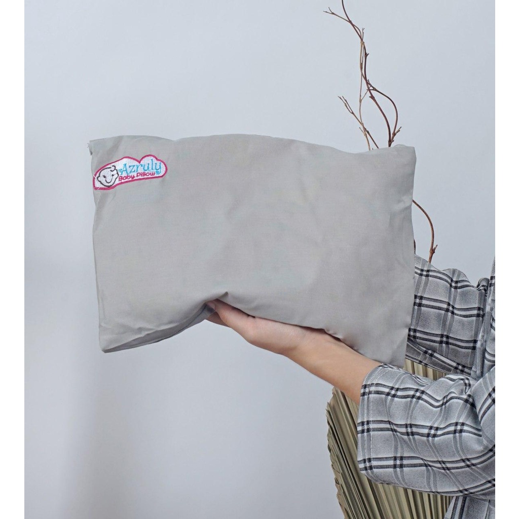 Azruly Baby Pillow + Baby Diaper Skrit (Celana Anti Ngombol) - Bantal Kesehatan Bayi Anti Peyang OPSIMOM | 2 PCS