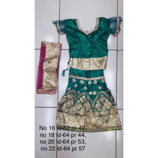 Lahenga lengga lenga anak kecil india 1 2 3 4 5tahun anandi stelan rok pesta