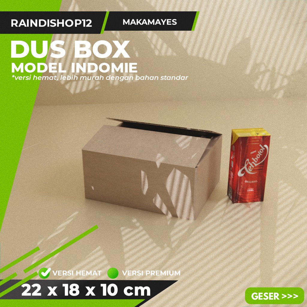

BOX 22 X 18 X 10 CM KARDUS KOTAK KEMASAN PACKAGING KADO POLOS