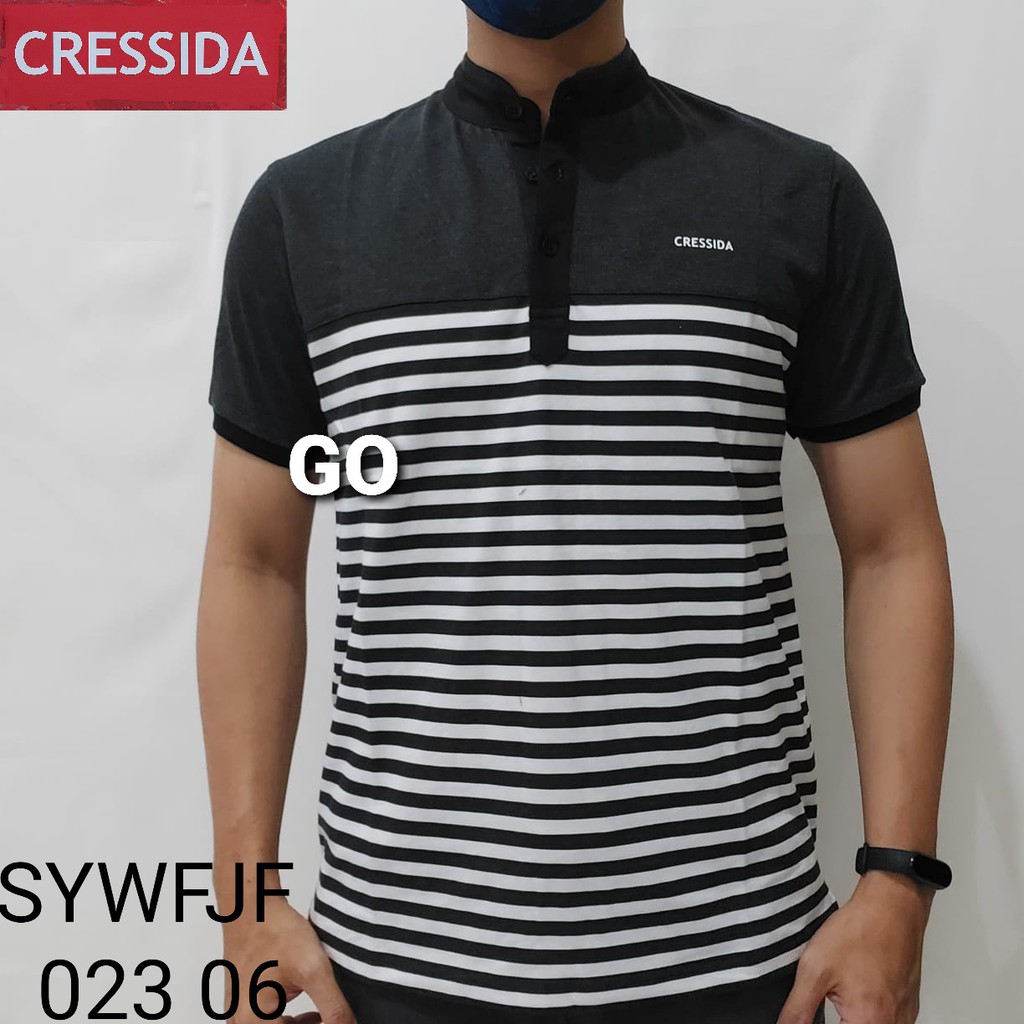 BB CRESSIDA 06 KAOS KERAH Cowok Pakaian Pria Kaos Polo 100% orIginal keren!