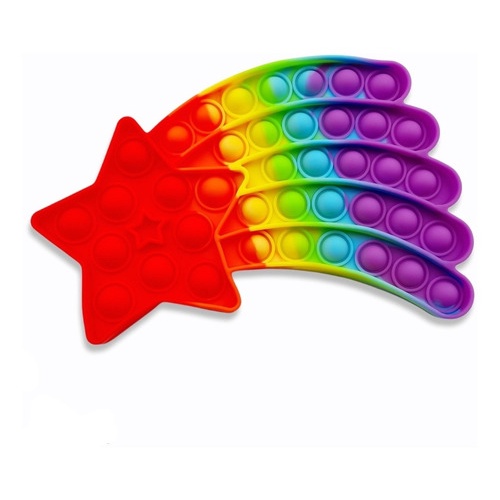 Paling murah !! pop it Pop Its rainbow multicolor Fidget Toy Push bubble Penghilang Stress