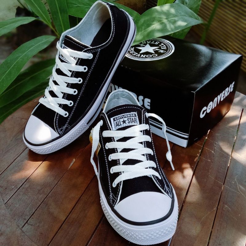 COD Sepatu converse 70s ALL START PENDEK HITAM Premium-1