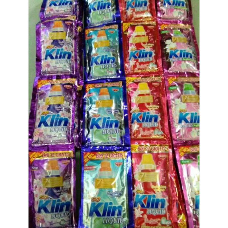 SOKLIN LIQUID DETERGENT CAIR SACHET ALL VARIAN