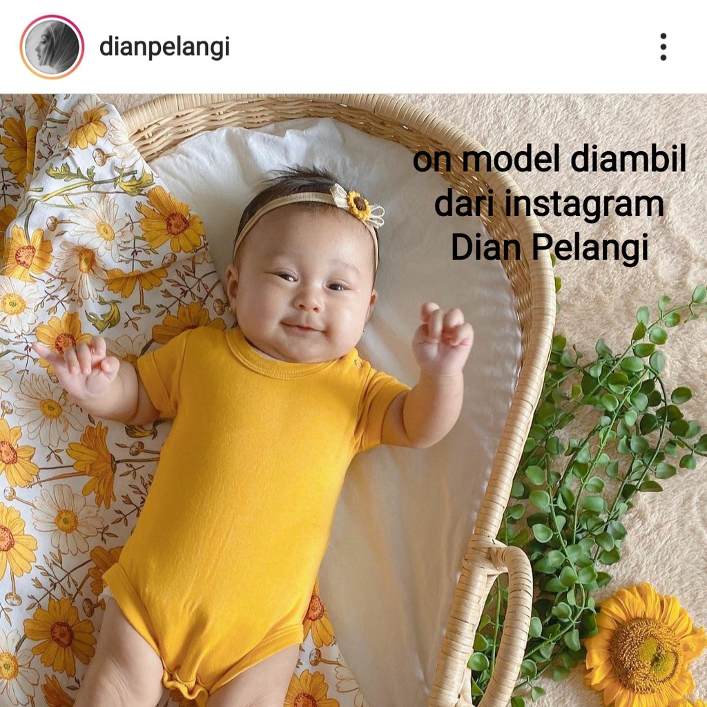 Bandana bayi nylon premium bunga