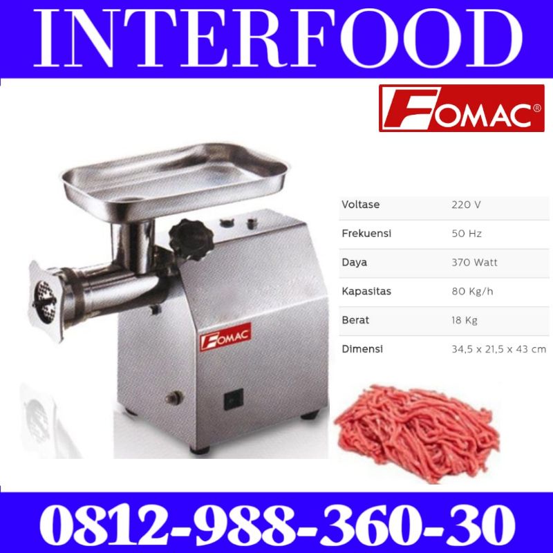 Meat Grinder Mesin Giling Daging/Penggiling Daging MGD-8A FOMAC