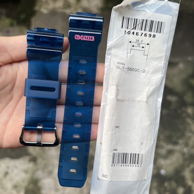 Strap tali jam tangan g-shock original GLX-5600C 2 band GLX 5600 C