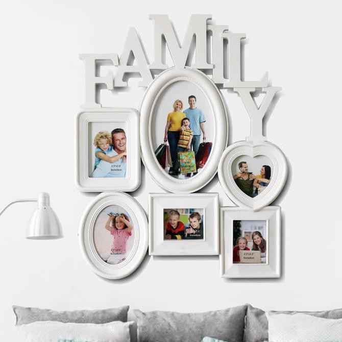 Family Photo Frame Bingkai  Foto  Pigura Dinding 2R 4R 