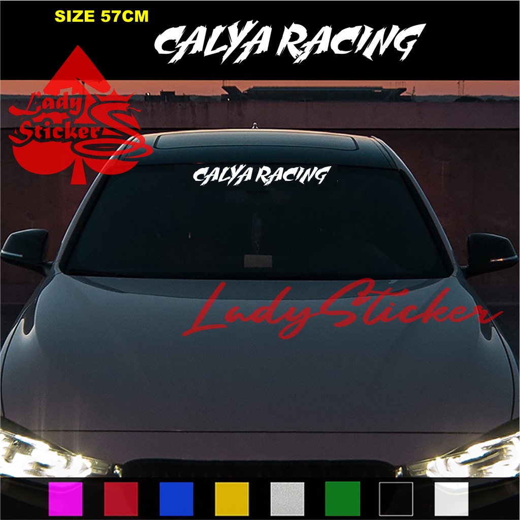 STIKER KACA CALYA STICKER WINDSHIELD MOBIL TOYOTA CALYA RACING