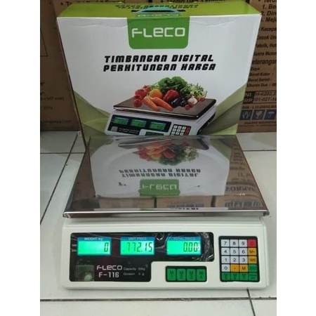 TIMBANGAN FLECO F-116 / TIMBANGAN 30KG DAGING / BUAH / SAYUR