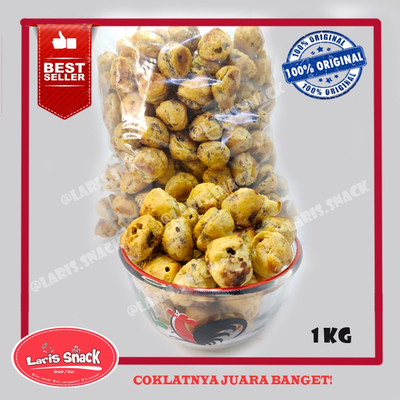 

GG Soes Kering Coklat Renyah Snack Kiloan Curah 1000gr