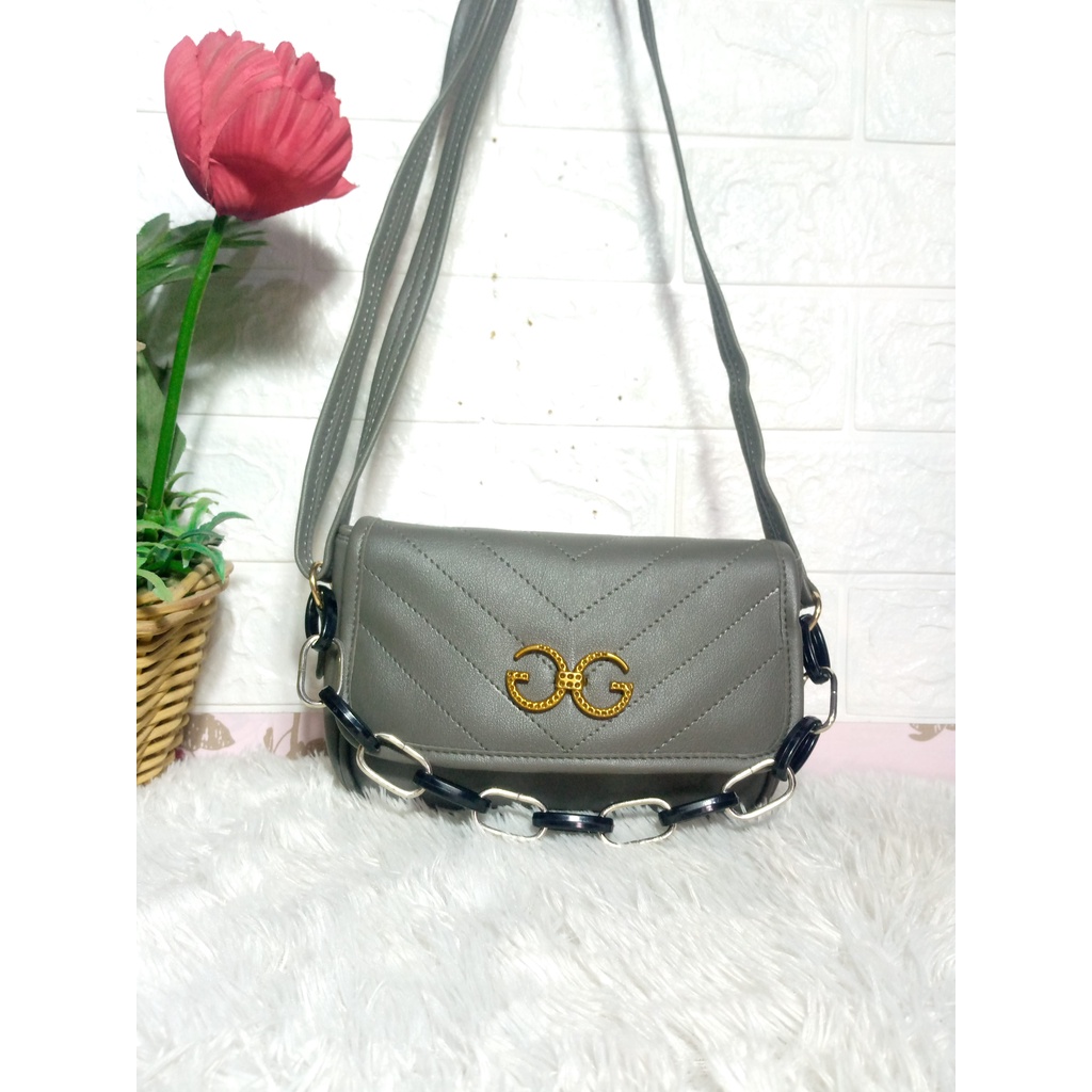 Tas GG Magnet Rantai/Tas Miniso/Tas Selempang/Tas Bahu/Tas Wanita/Tas Kekinian/Tas Trendy/Tas Hits/T