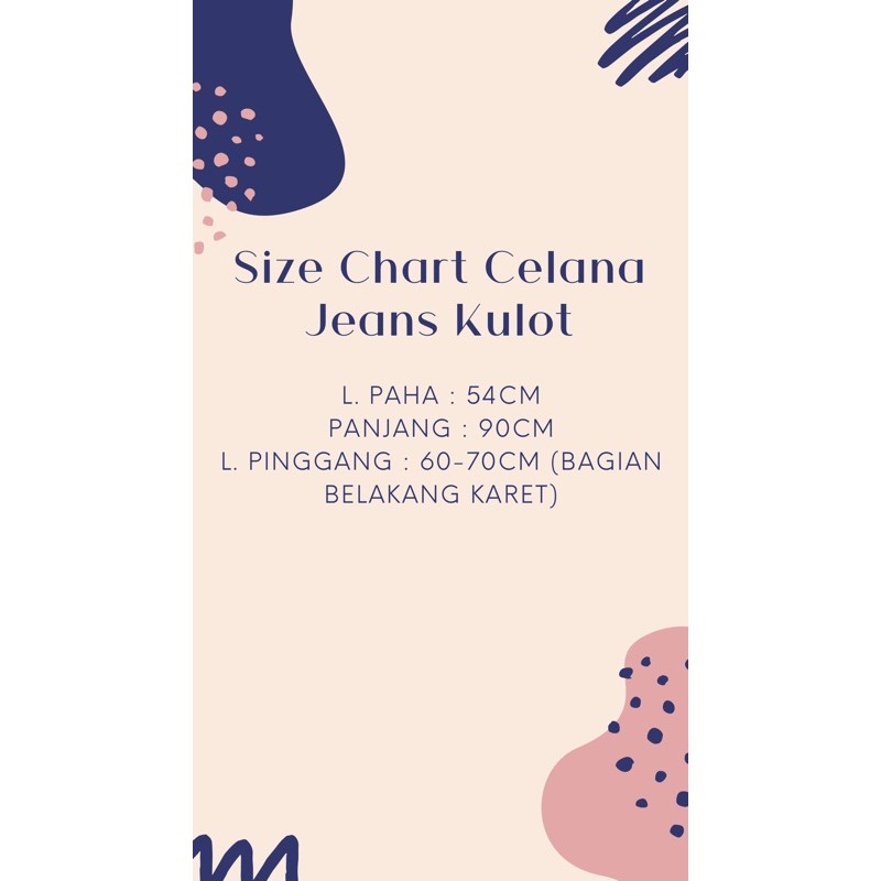 Celana jeans kulot