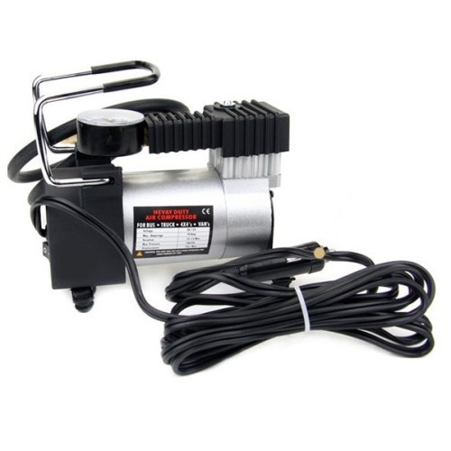 Mini Heavy Duty Air Compressor DC 12V 150 PSI Black