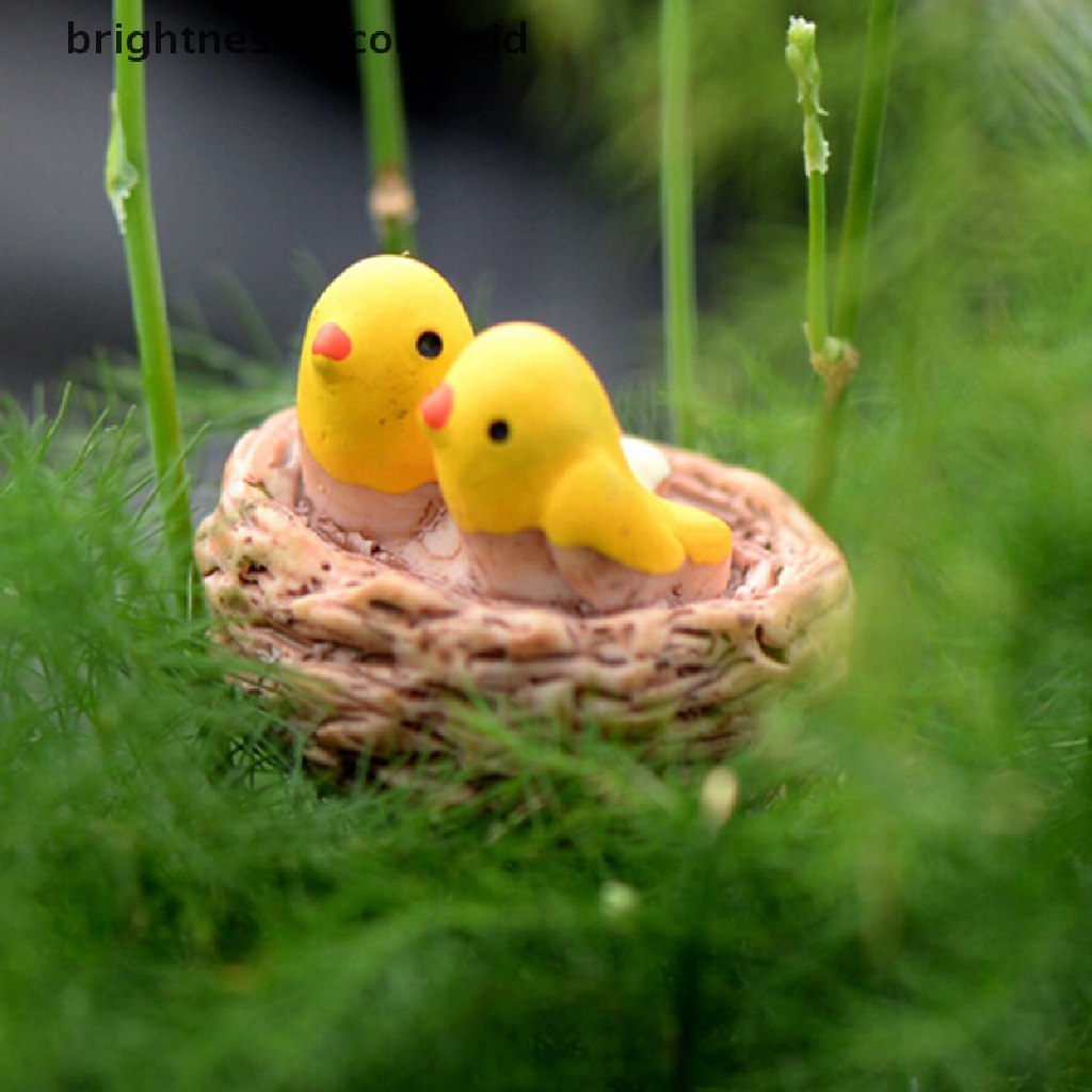 Miniatur Sarang Burung Bahan Resin