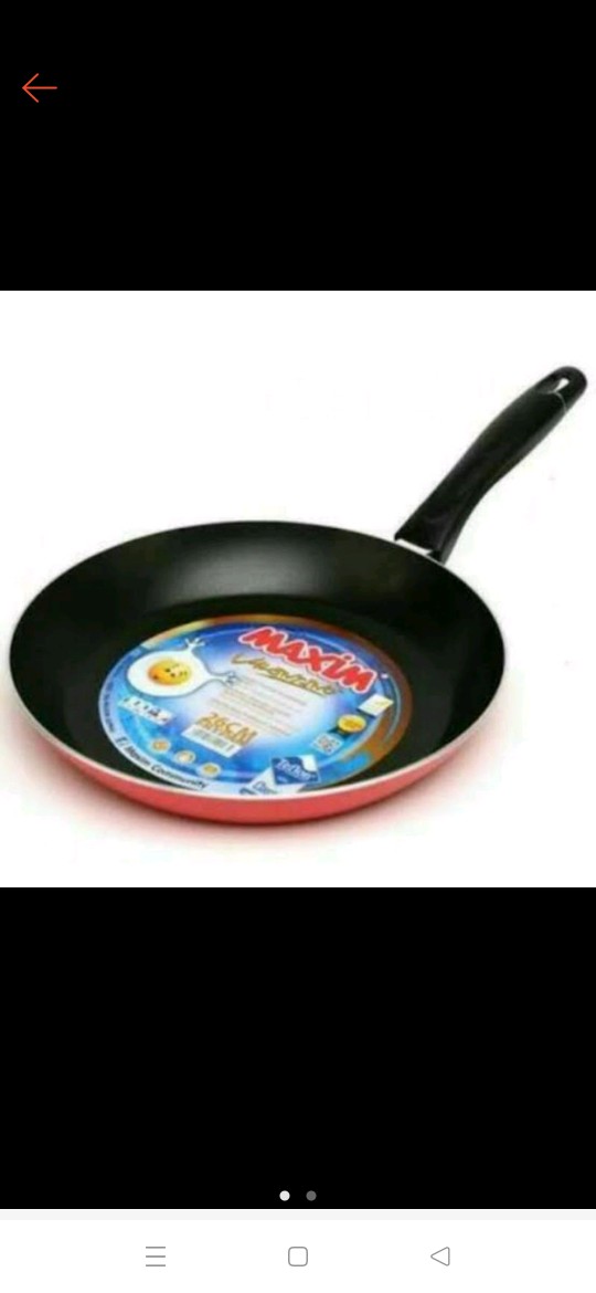 Frypan Teflon Wajan Teflon Anti Lengket Maxim Valentino 20cm / 22cm Dan 24cm Penggorengan Serbaguna