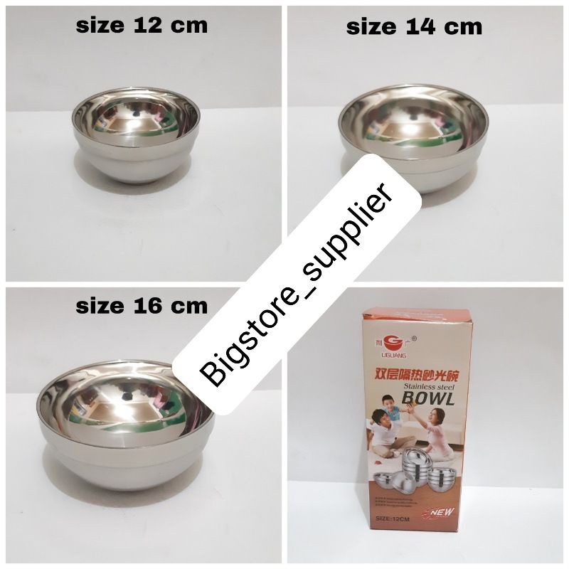 Mangkok Nasi Korea / Stainless Steel Bowl / Mangkok Stainless