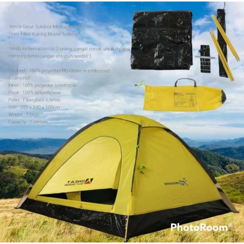 Tenda Great Outdoor Monodome Pro | GO Monodome Pro | Tendaki Easy Dome 2