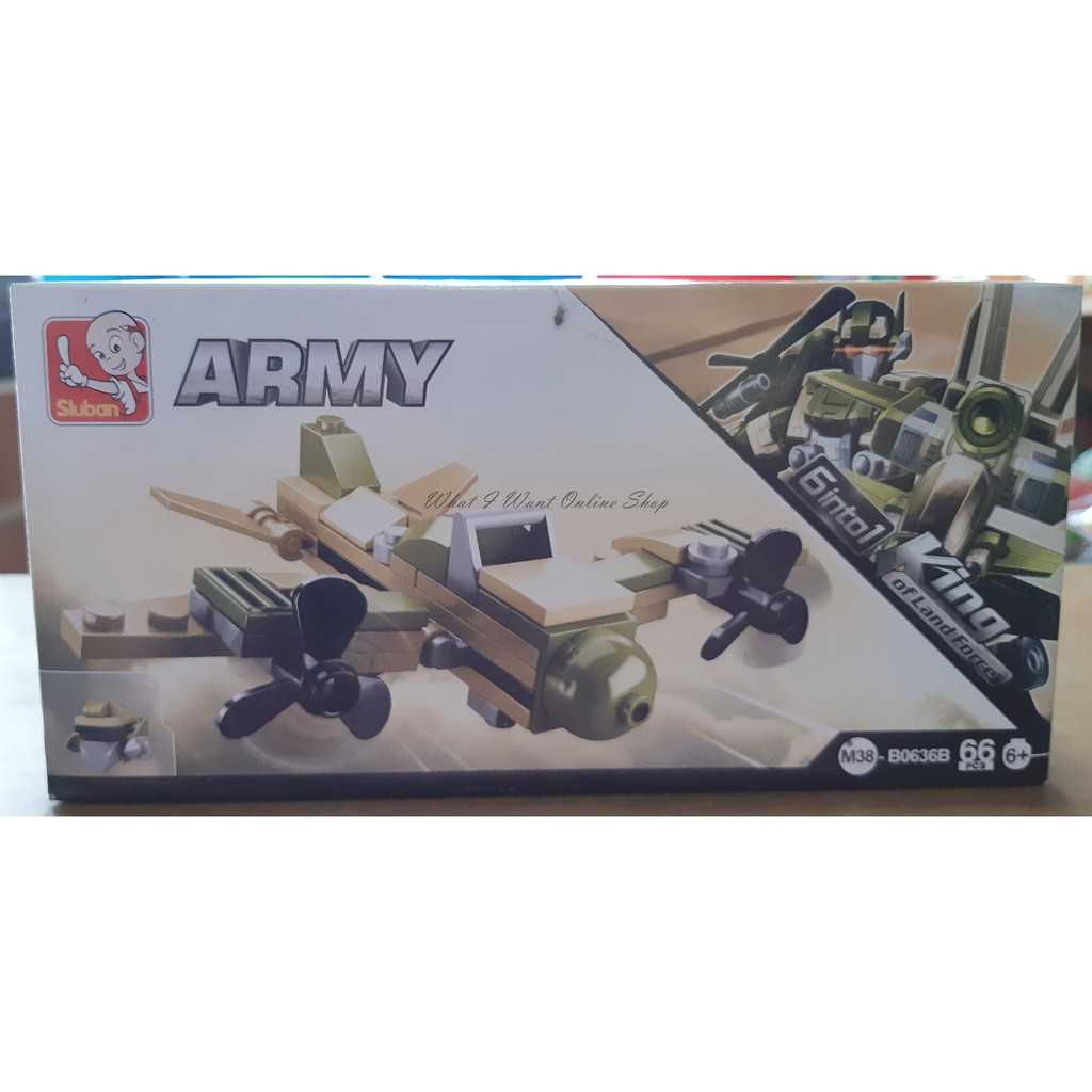 Sluban Seri Army 6 into 1 M38-B0636B