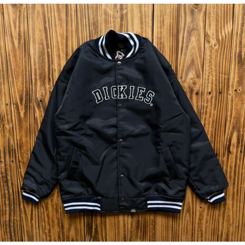 Jual Jaket Varsity Baseball Dickies Hitam Jaket Baseball Varsity