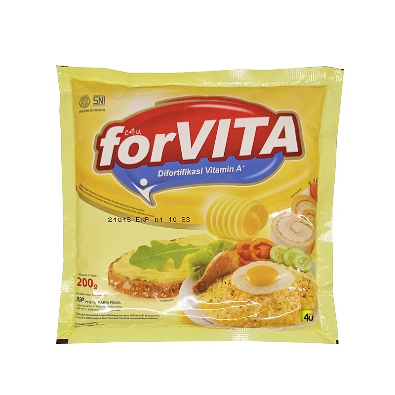 

forVITA - Margarin Krim Sachet Serbaguna 200 gr - MENTEGA