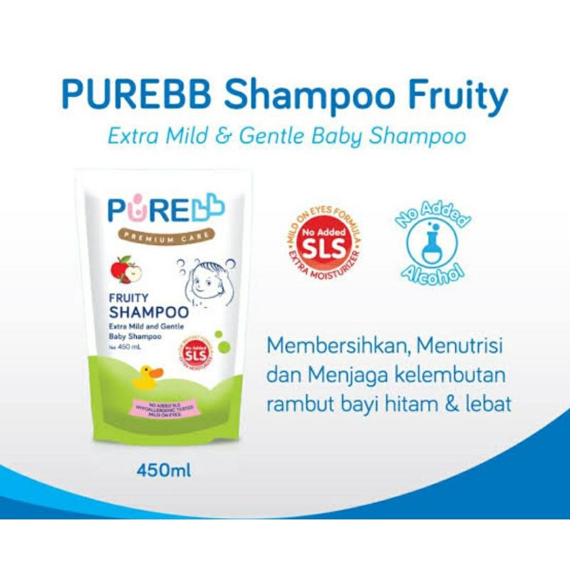 Pure Baby Fruity Shampoo Refill 450ml